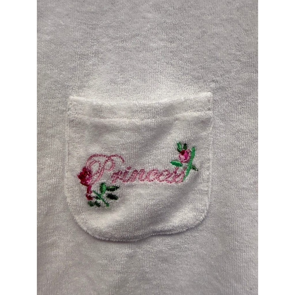 Disney Princess Girls White Terry Hooded Swim Cover-Up Dress Size M 5 Snow White - Picture 5 of 5